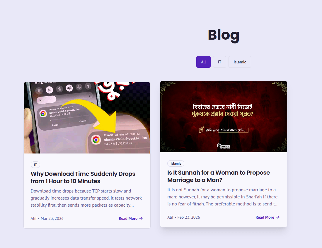 Blog Page Layout